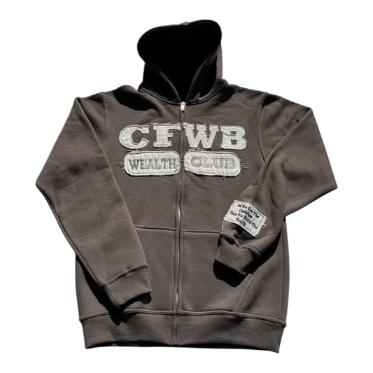 WEALTH CLUB GREY HOODIE