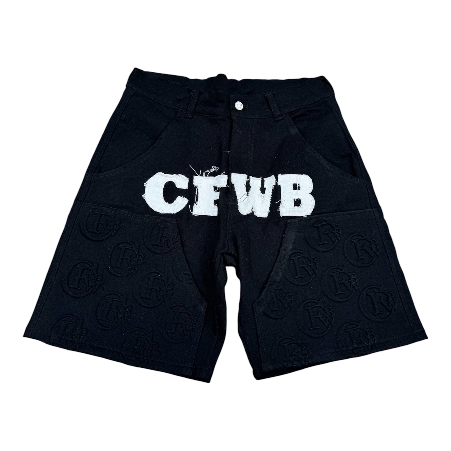 Denim Wealth Club Black Shorts