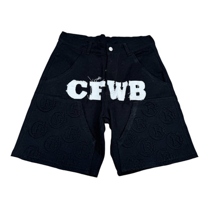 Denim Wealth Club Black Shorts
