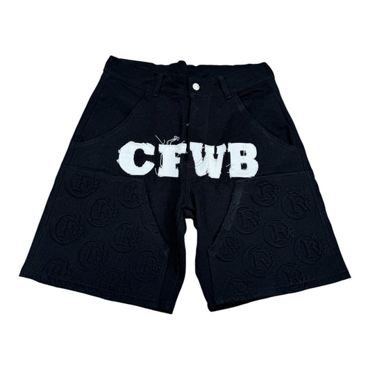 Denim Wealth Club Black Shorts